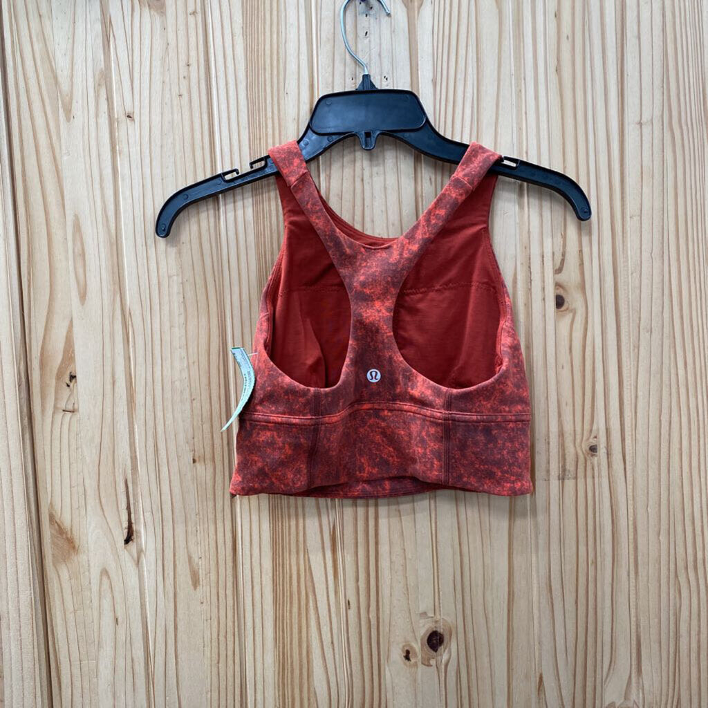 WOMENS LULULEMON RED SPORTS BRA 6