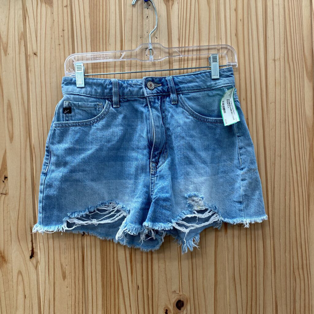 WOMENS KANCAN LT DENIM SHORTS 3