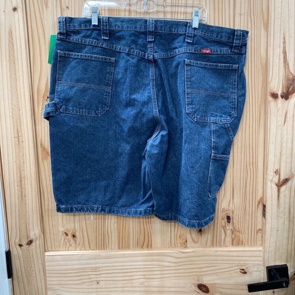 MENS WRANGLER DENIM JEAN SHORTS 42