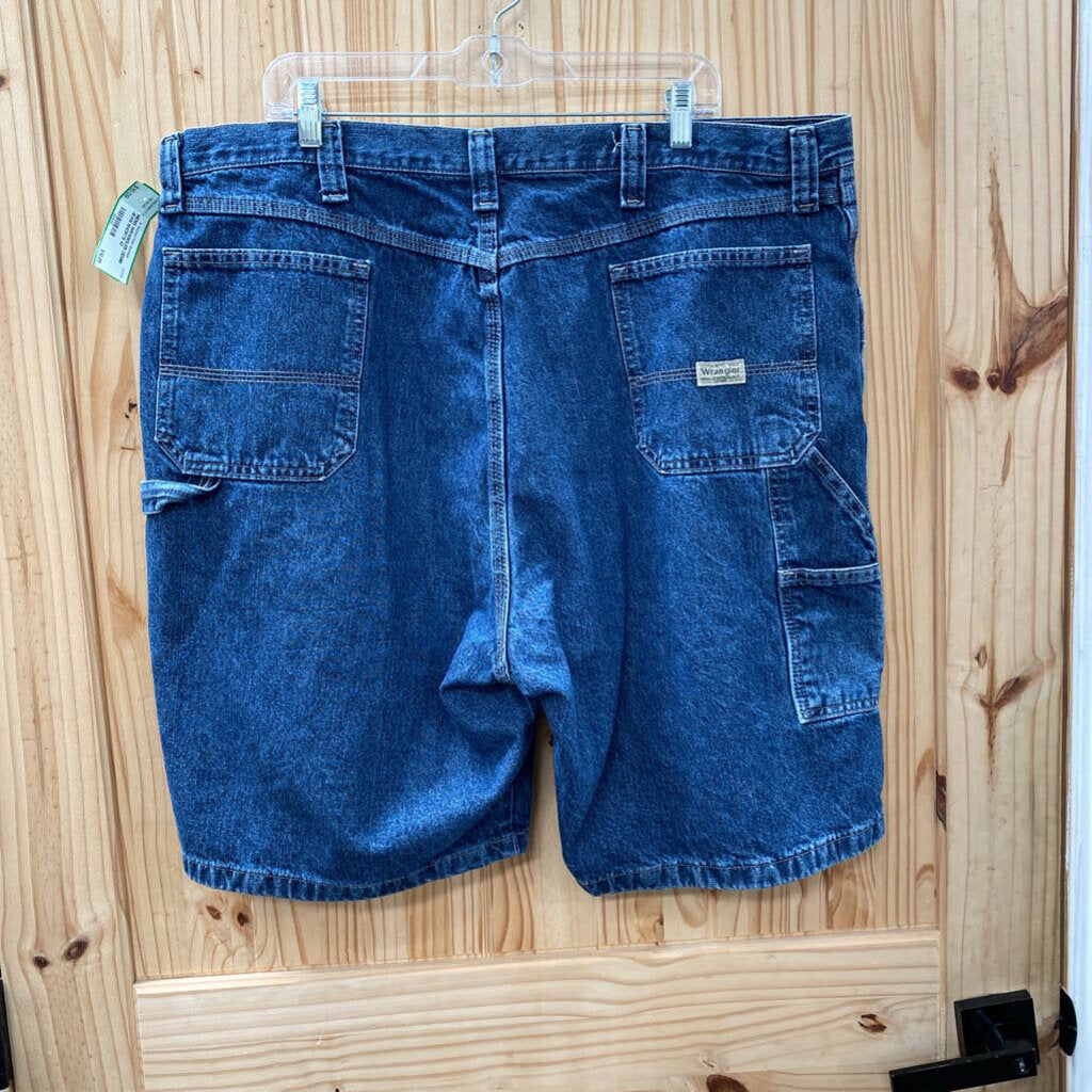 MENS WRANGLER DENIM JEAN SHORTS 42