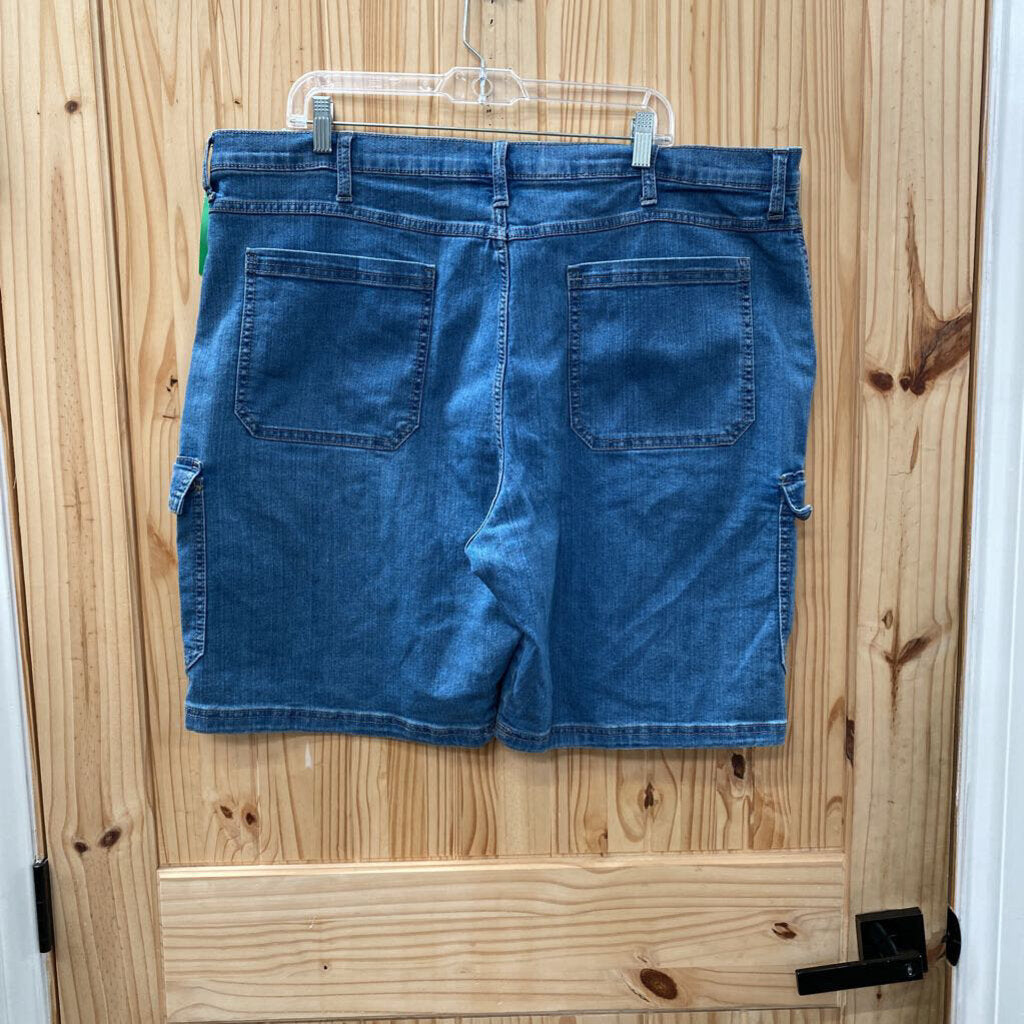 MENS WRANGLER CARGO DENIM JEAN SHORTS 42