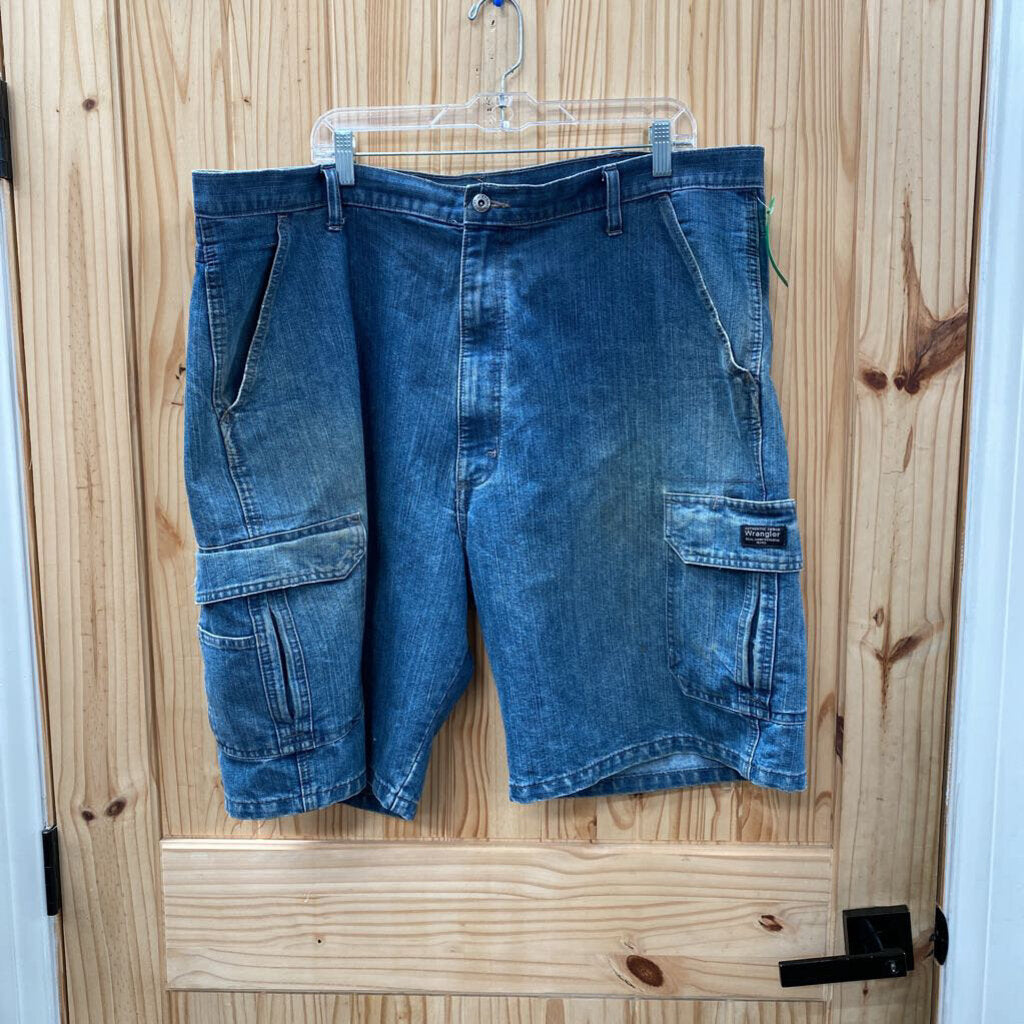 MENS WRANGLER DENIM CARGO JEANS 42