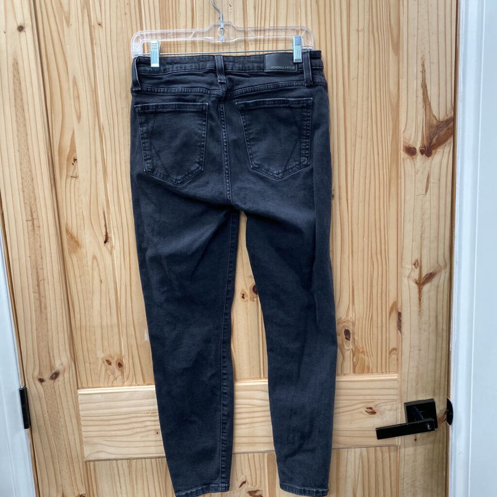 WOMENS KENDALL + KYLIE BLK DENIM JEANS 9