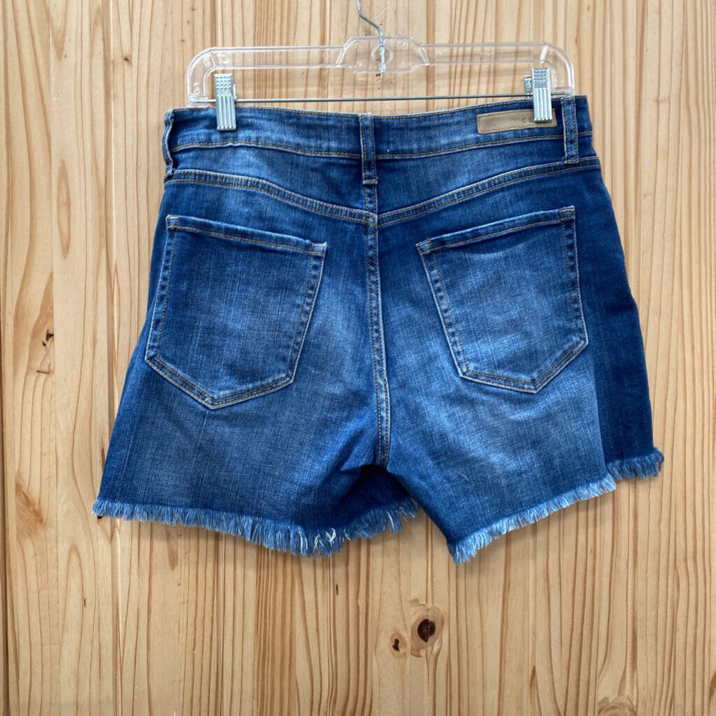 WOMENS CELLO DENIM DIST. JEAN SHORTS M