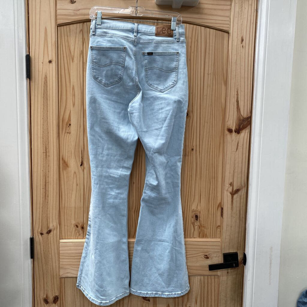 WOMENS LEE LT DENIM DIST. FLARE JEANS 29