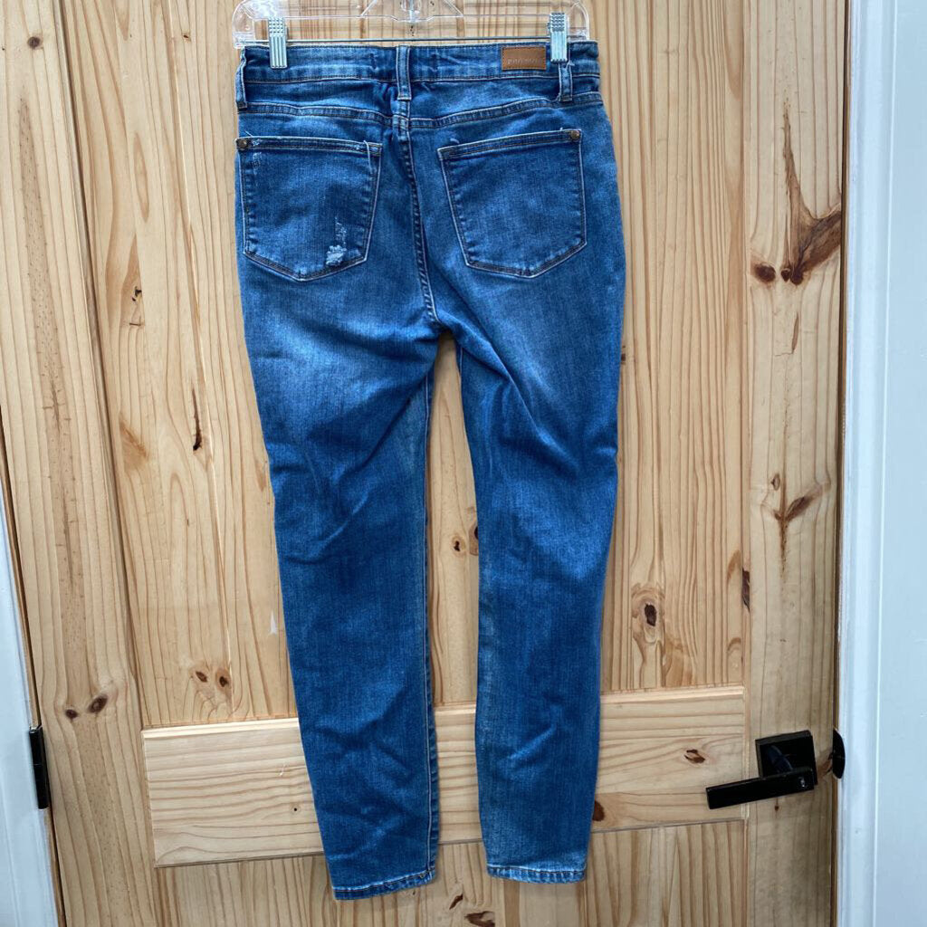 WOMENS JUDY BLUE DENIM DIST. JEANS 5