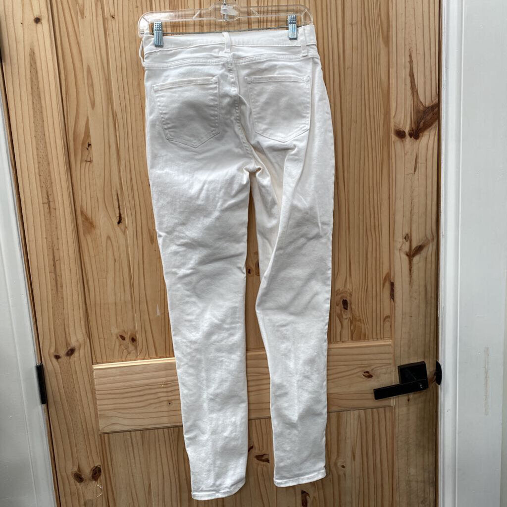 WOMENS BANANA REPUBLIC WHITE JEANS 0