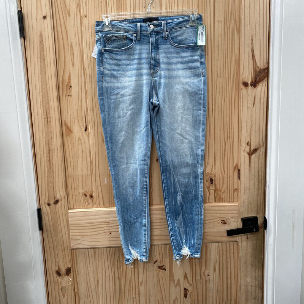 WOMENS BUCKLE BLK LT DENIM JEANS 28 NWT