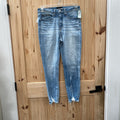 WOMENS BUCKLE BLK LT DENIM JEANS 28 NWT