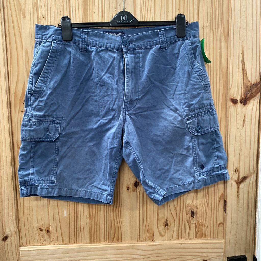 MENS US POLO TEAL CARGO SHORTS 40