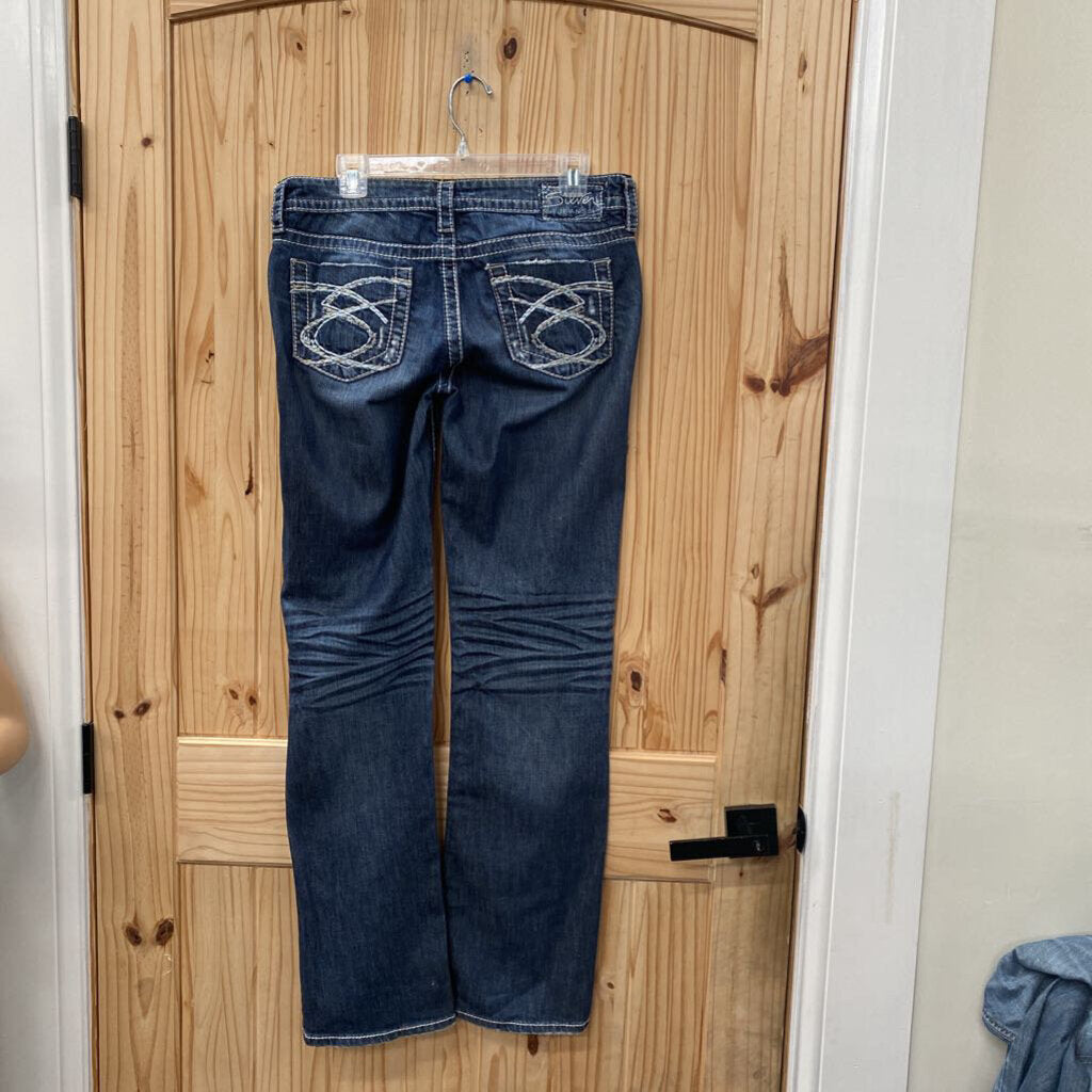 WOMENS SILVER DENIM JEANS 29