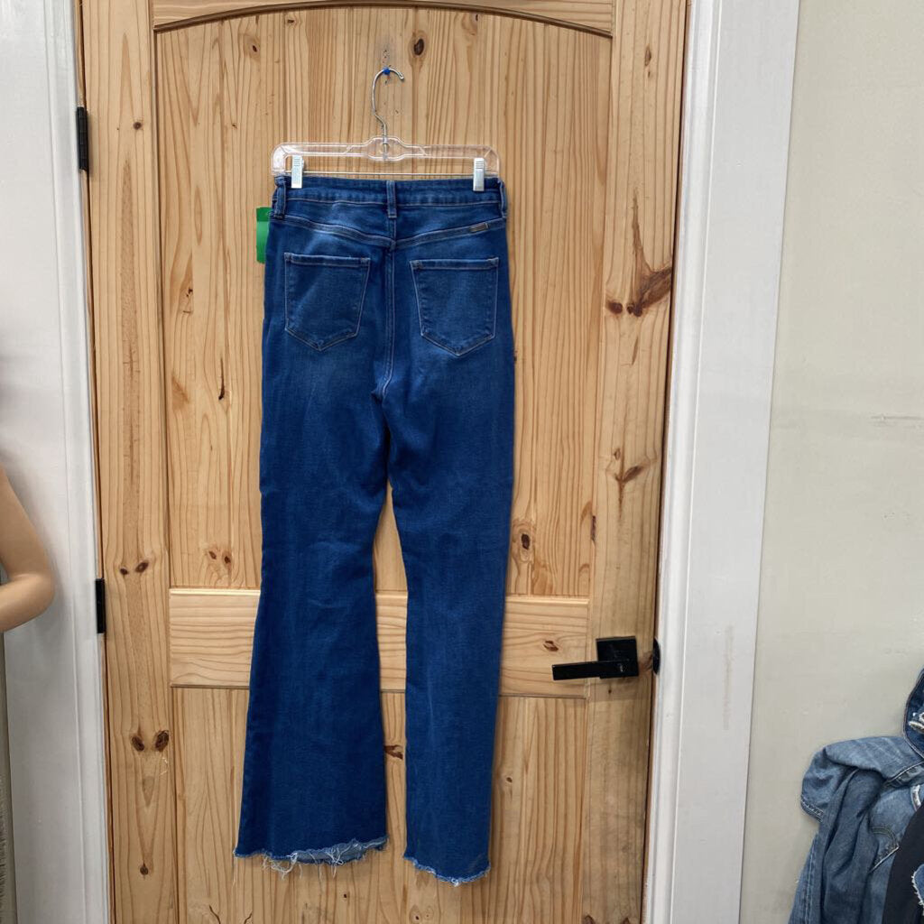 WOMENS KANCAN DENIM FLARE JEANS 9