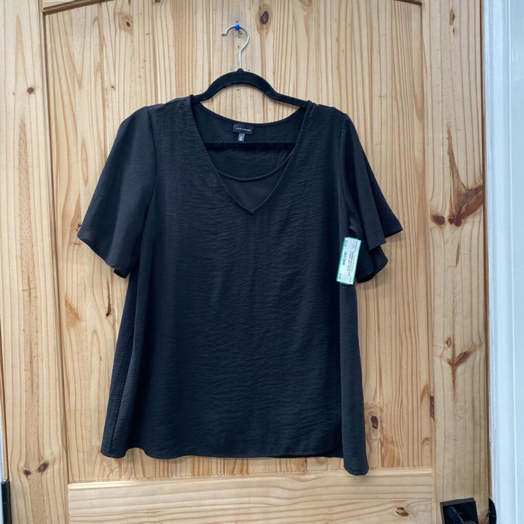 WOMENS BUCKLE BLACK CASUAL BLK TOP M