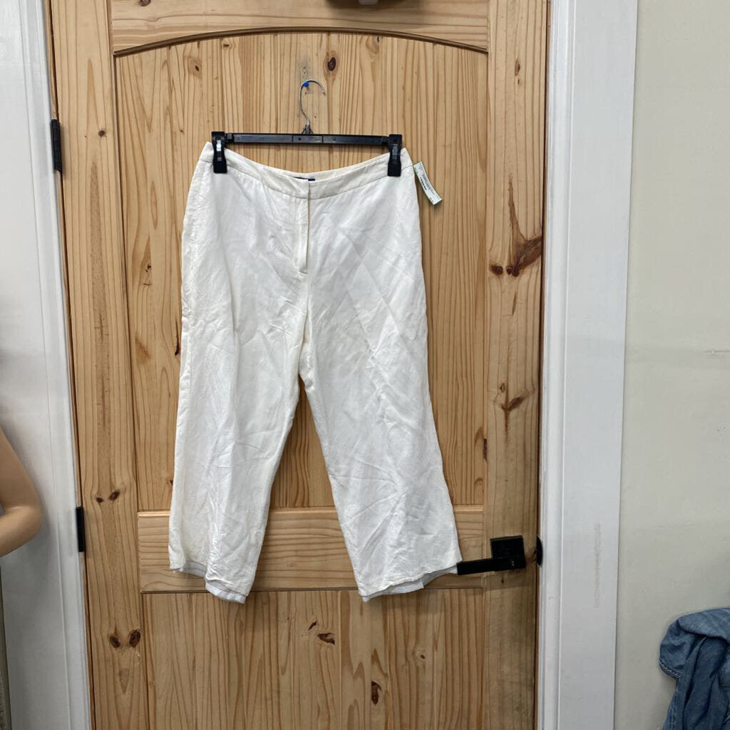 WOMENS KAREN SCOTT WHITE CAPRIS 10