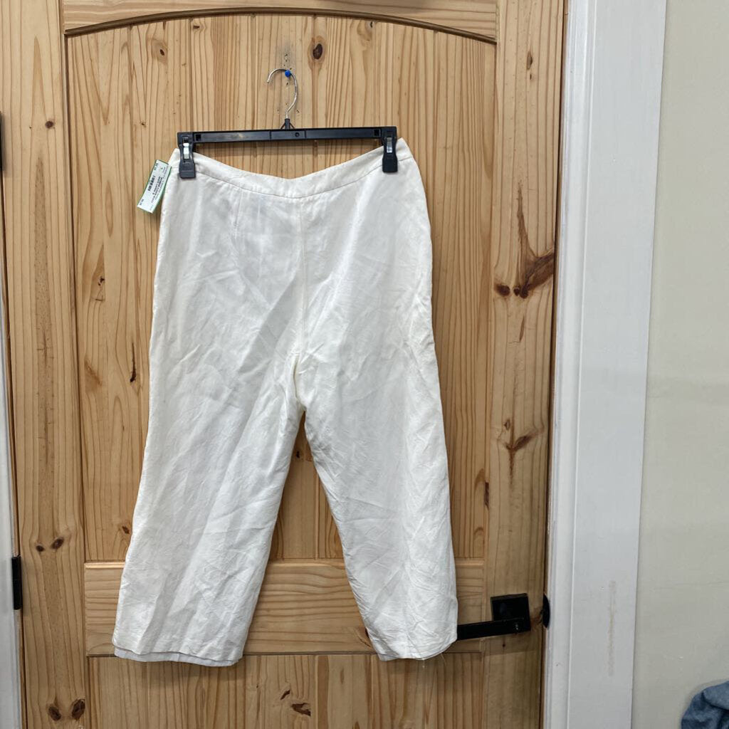 WOMENS KAREN SCOTT WHITE CAPRIS 10