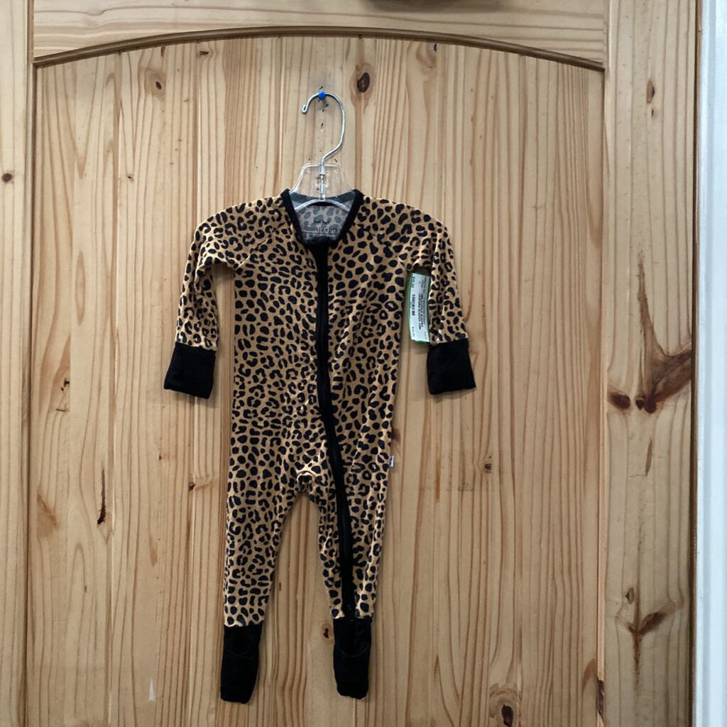 GIRLS LITTLE SLEEPIES LEOPARD SLEEPER 3/6M