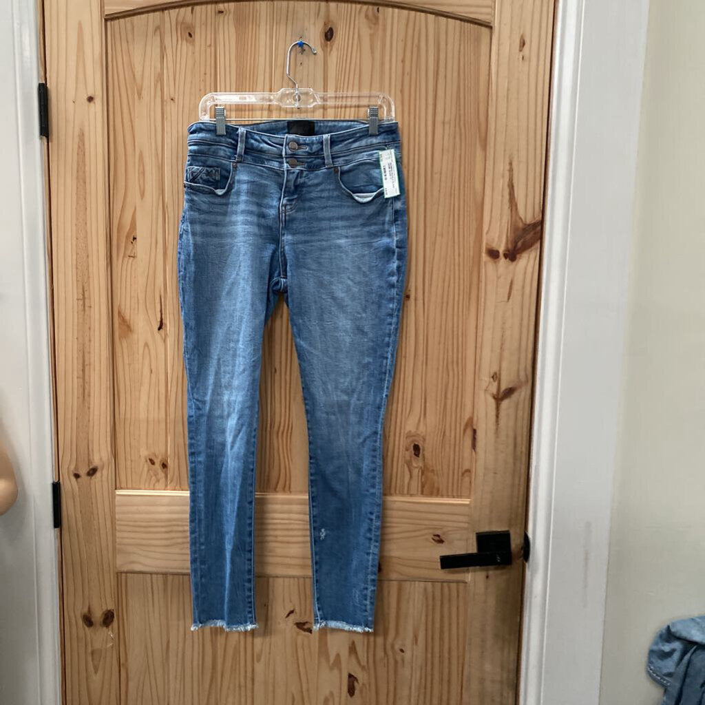 WOMENS BUCKLE BLACK DENIM JEANS 27
