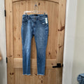 WOMENS BUCKLE BLACK DENIM JEANS 27