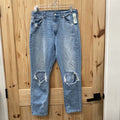 WOMENS AMERICAN EAGLE LT DENIM DIST. JEANS 10
