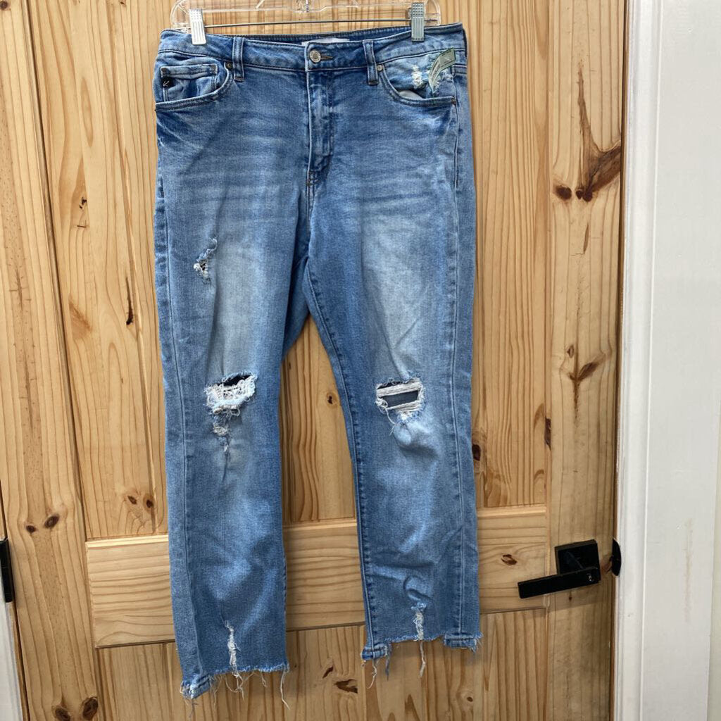 WOMENS KANCAN LT DENIM DIST. JEANS 29