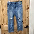 WOMENS KANCAN LT DENIM DIST. JEANS 29