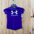 GIRLS UNDER ARMOUR DK PURPLE/WHITE/GREY YXS 4/5