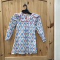 GIRLS SHOP THE MINT LS DRESS WHITE FLORAL DRESS 5/6