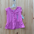 GIRLS OSHKOSH DK PINK SHIRT 6 NWT