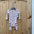 GIRLS PURELY SOFT PINK 2PC PAJAMA SET 12M