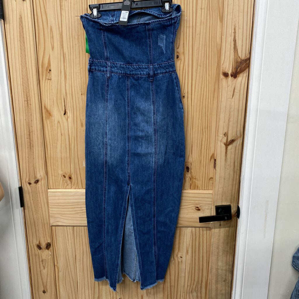 WOMENS FASHIONOVA DENIM DRESS S NWT