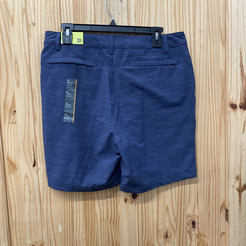 MENS ALL IN MOTION SHORTS DK GREY 32 NWT