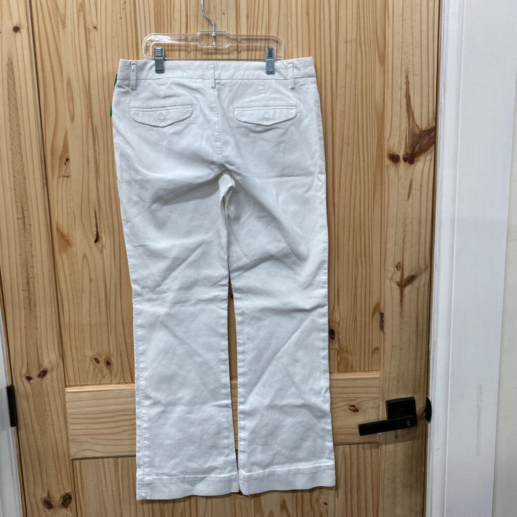 WOMENS GAP MODERN BOOT WHITE CASUAL PANTS 2R