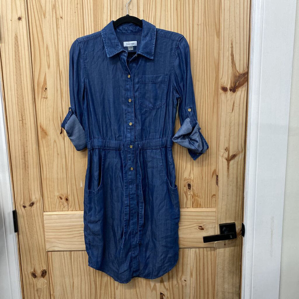 WOMENS CALVIN KLEIN DENIM DRESS 2