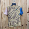 BOYS JORDAN SHIRT TAUPE/TEAL L 12