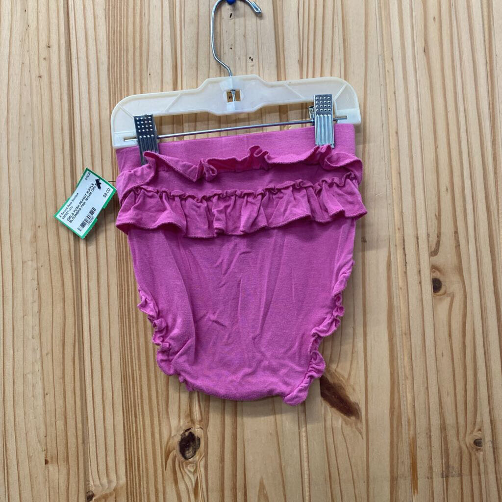 GIRLS POSH PEANUT RUFFLE BLOOMERS PINK 18/24M