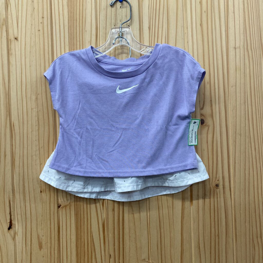 GIRLS NIKE 2PC SET LILAC/WHITE 2T