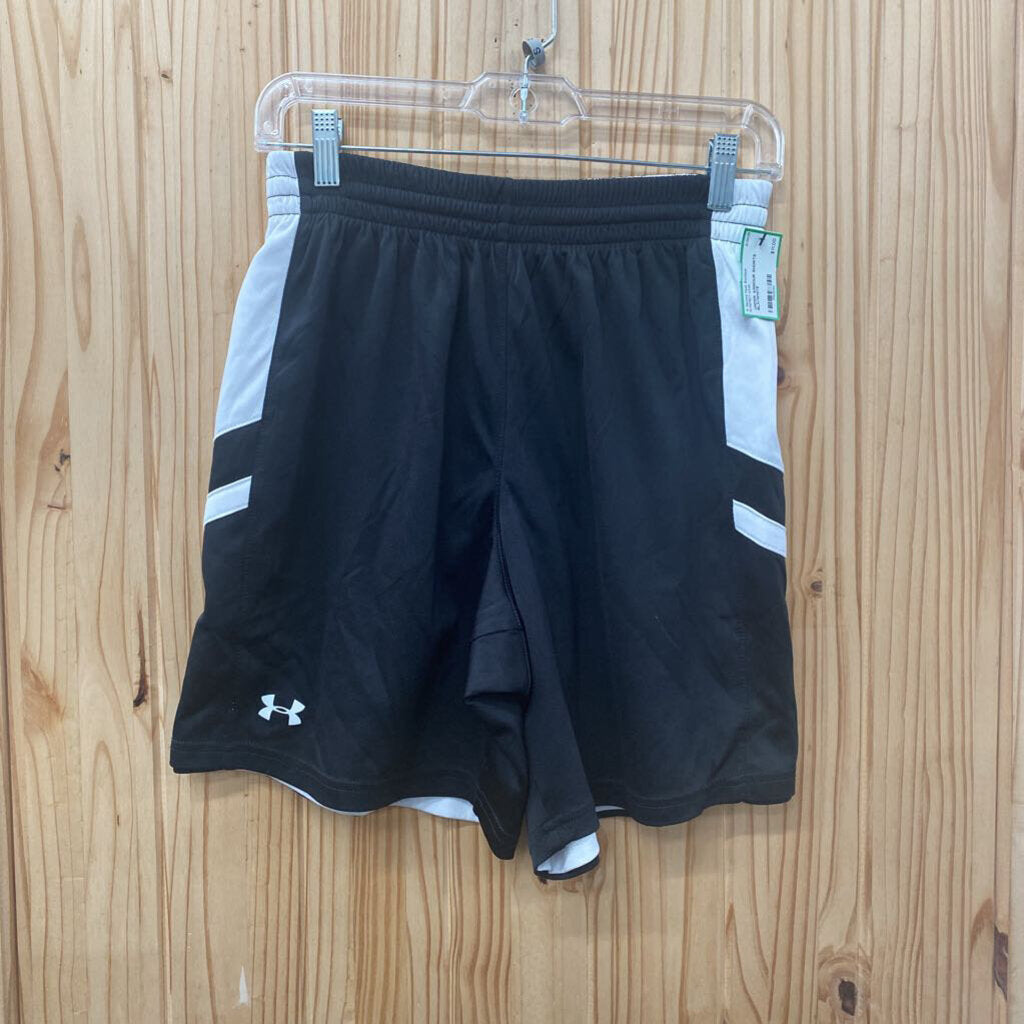 UNDER ARMOUR SHORTS BLK/WHITE
