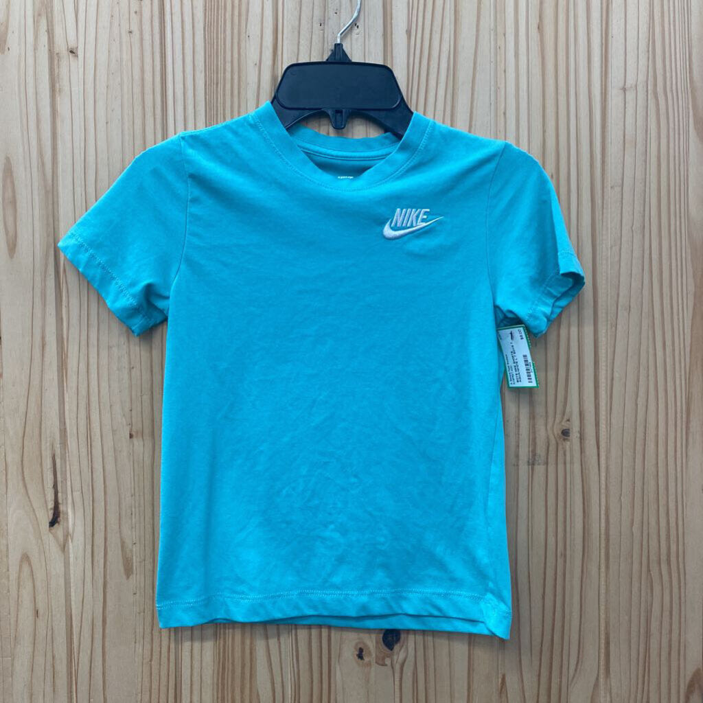 BOYS NIKE SHORTS AQUA/WHITE L 7