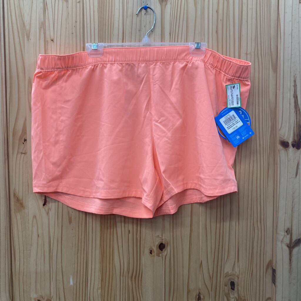 WOMENS COLUMBIA PFG BRIGHT ORANGE SHORTS XXL NWT