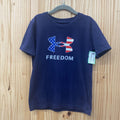 BOYS UNDER ARMOUR NAVY BLUE FREEDOM SHIRT 6