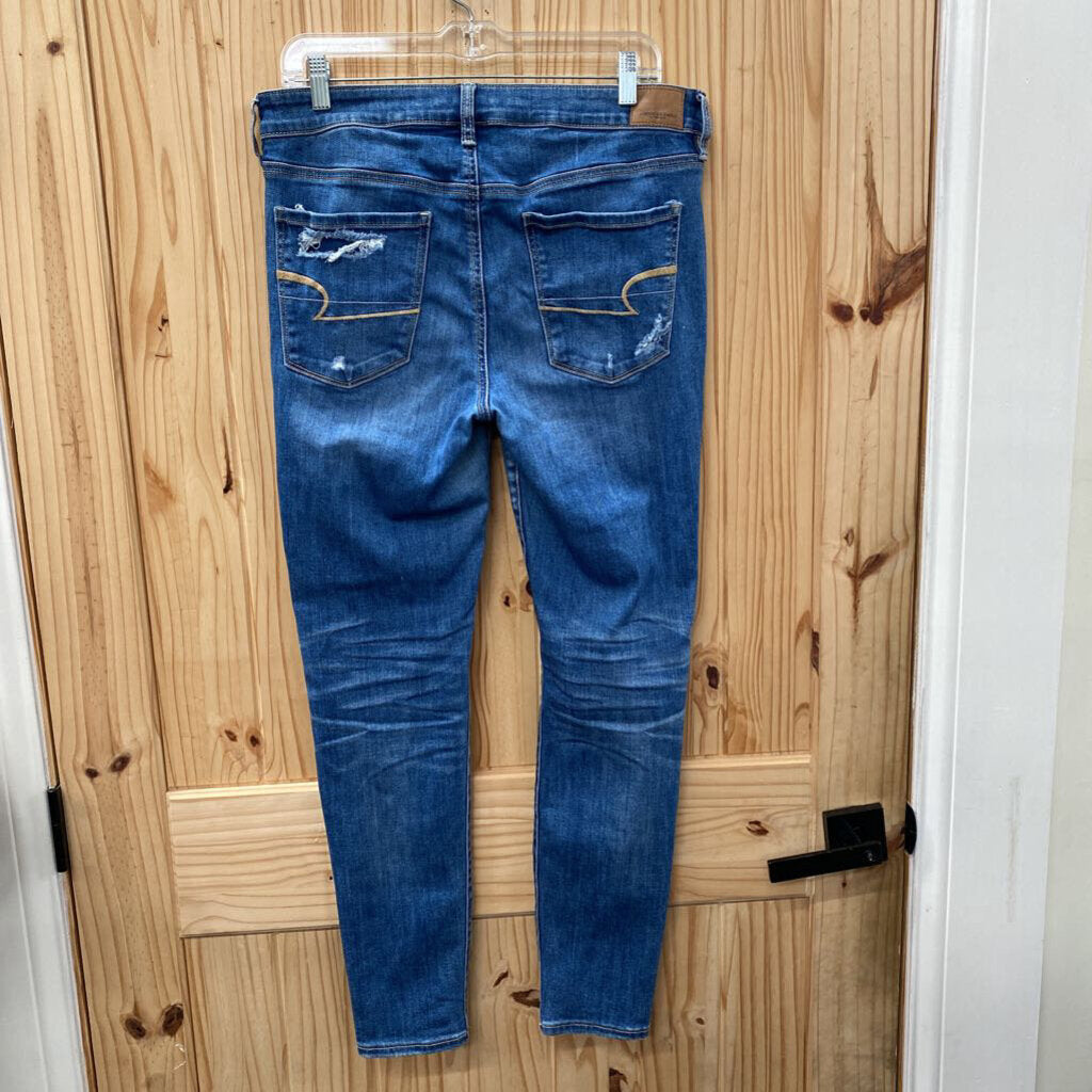 WOMENS AMERICAN EAGLE DENIM DIST. JEANS 12