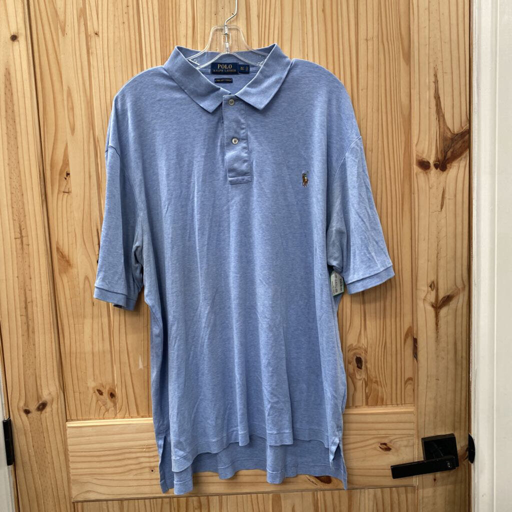 MENS POLO RALPH LAUREN SHIRT LT BLUE XLT