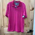 MENS UNDER ARMOUR DK PINK POLO SHIRT L