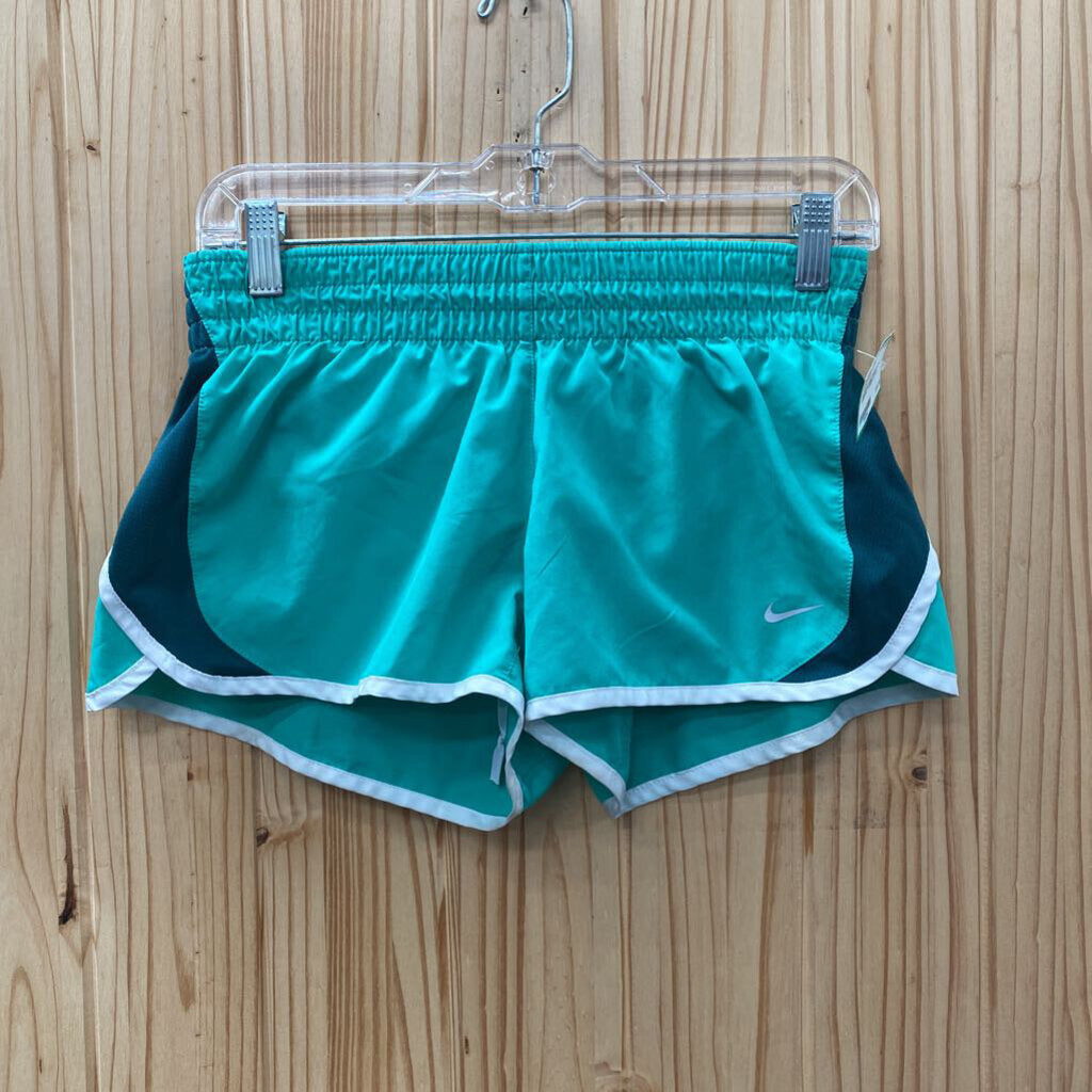 WOMENS NIKE SHORTS DK GREEN/LT GREEN S