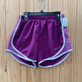 WOMENS NIKE SHORTS DK PURPLE/LT PURPLE/WHITE S (LINER CUT OUT)