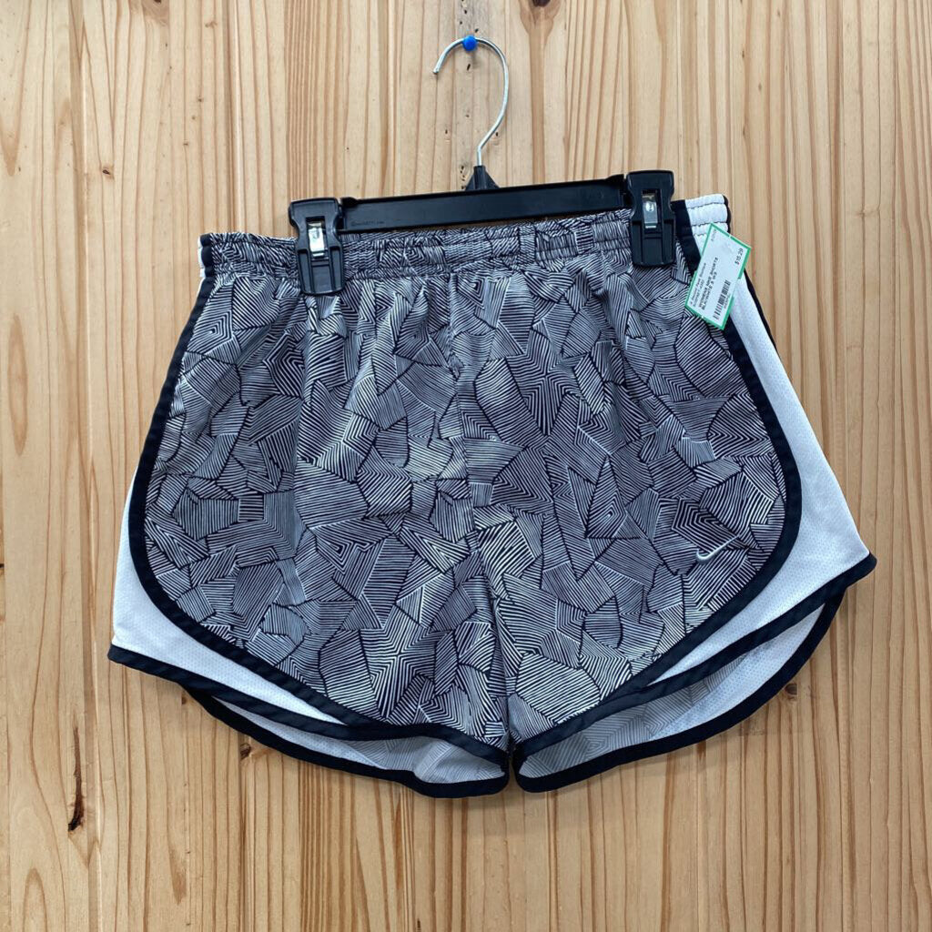 WOMENS NIKE SHORTS BLK/WHITE S