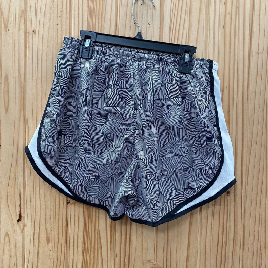 WOMENS NIKE SHORTS BLK/WHITE S