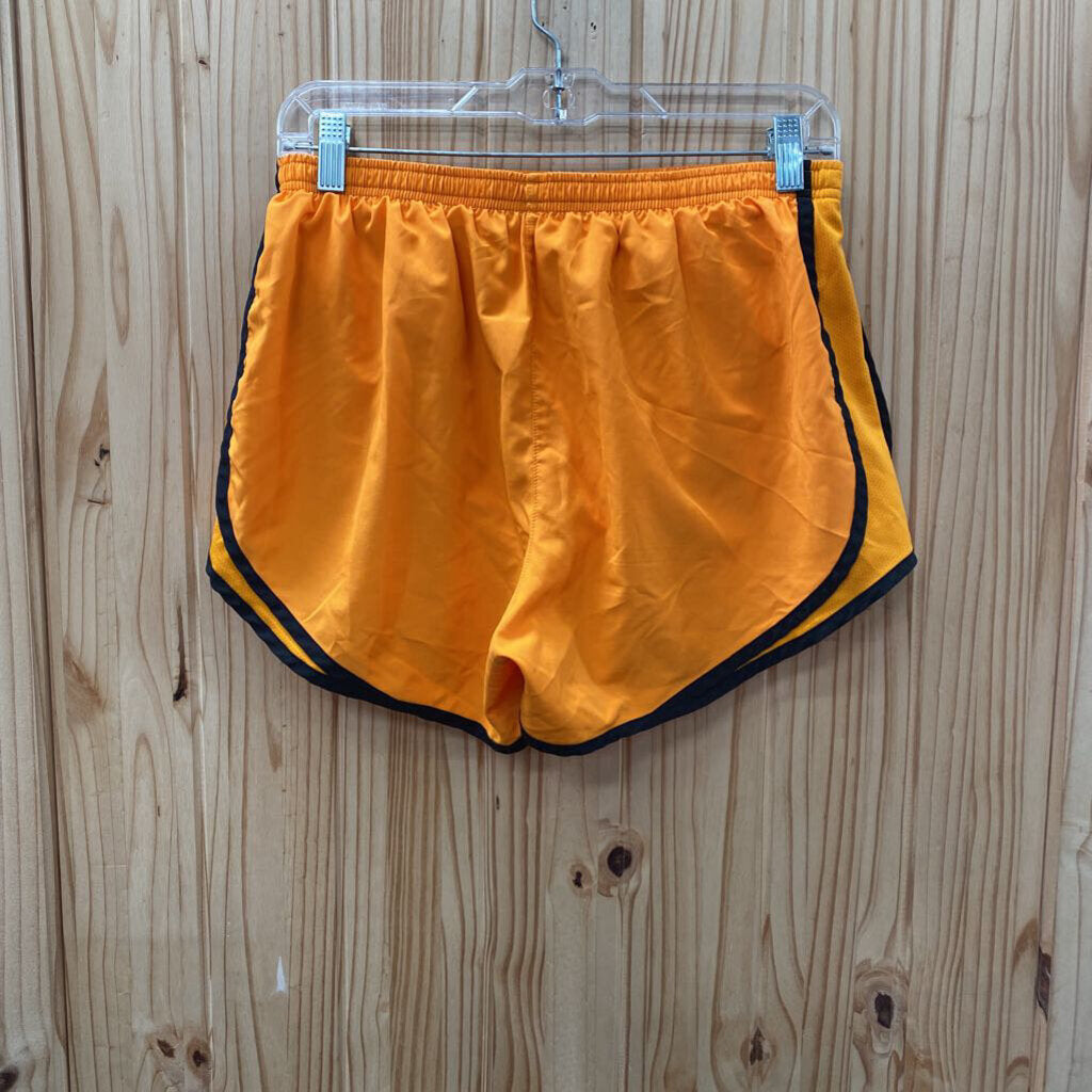 WOMENS NIKE SHORTS BRIGHT ORANGE/BLK M