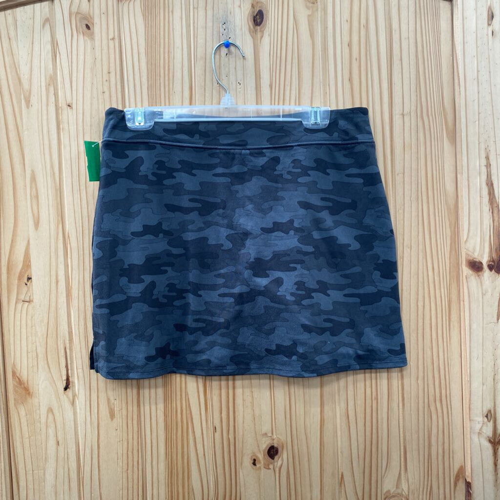 WOMENS SOYBU GREY/BLK CAMO SKORT M