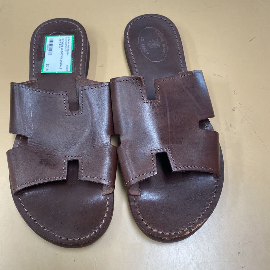 WOMENS DK BROWN SANDALS 42 11
